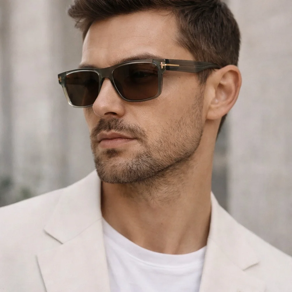 Tom Ford TF999 Philippe-02 Sunglass Gold T Logo Made in Italy 58□16 Rectangular